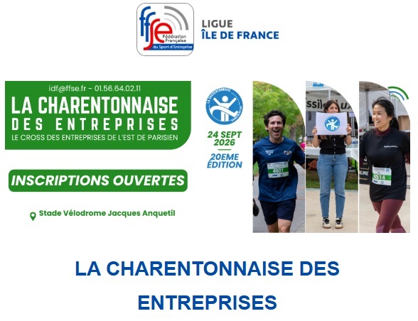 FFSE La Charentonnaise le  24 septembre 2026 - Inscriptions