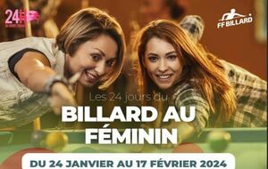 24 jours du Billard au Féminin